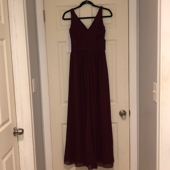 Bill Levkoff Style 498 Wine77 color Size 6. - Picture 3 of 6